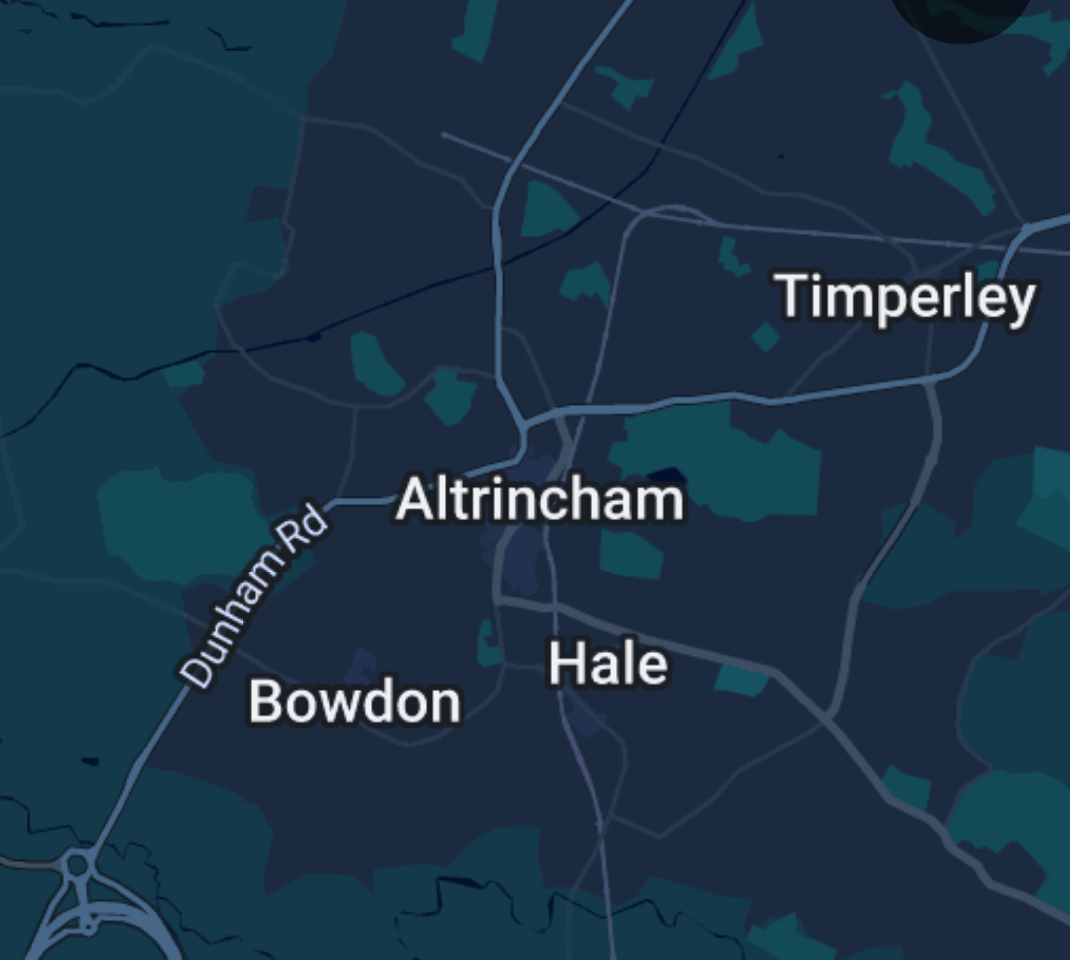 map of altrincham