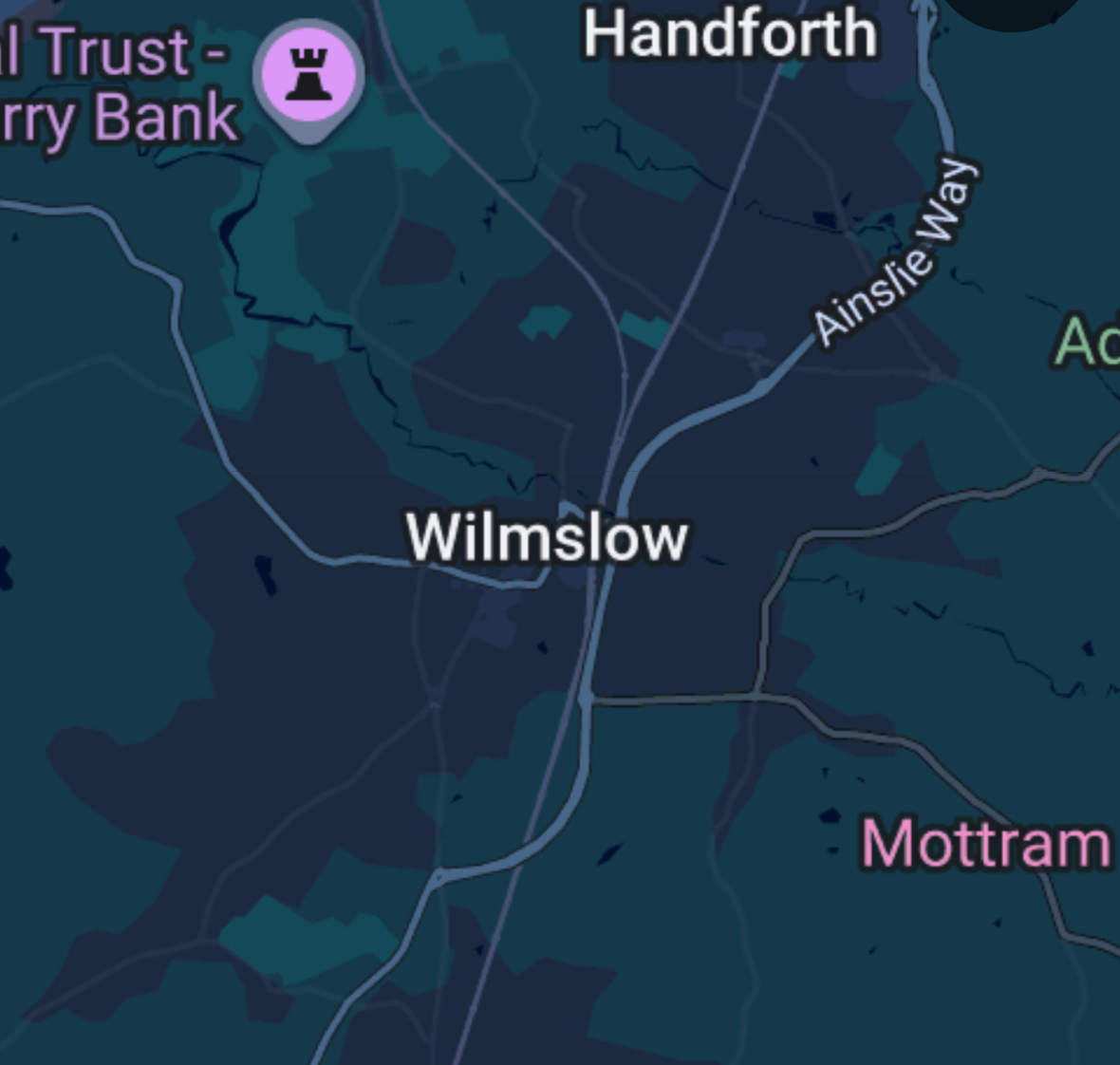 map of wilmslow
